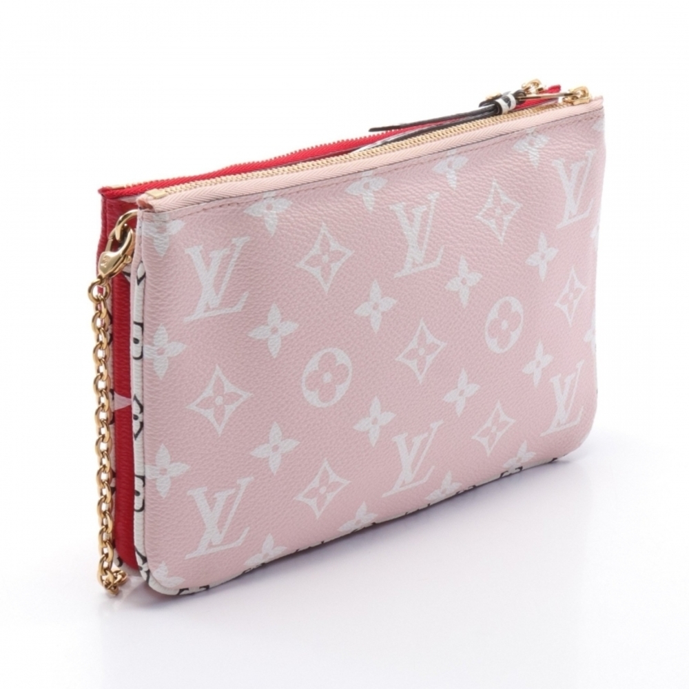 Louis Vuitton Double Zip Monogram Giant Chain Red Multicolor